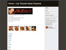 Tablet Screenshot of lily-teriyaki.com